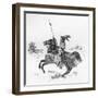 Japanese Warrior, Horse-null-Framed Art Print