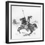 Japanese Warrior, Horse-null-Framed Art Print