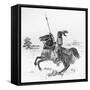 Japanese Warrior, Horse-null-Framed Stretched Canvas