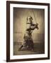 Japanese Warrior in Armour, 1865-7-Felice Beato-Framed Giclee Print