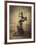 Japanese Warrior in Armour, 1865-7-Felice Beato-Framed Giclee Print