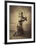 Japanese Warrior in Armour, 1865-7-Felice Beato-Framed Giclee Print