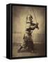 Japanese Warrior in Armour, 1865-7-Felice Beato-Framed Stretched Canvas