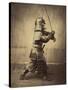 Japanese Warrior in Armour, 1865-7-Felice Beato-Stretched Canvas