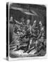 Japanese Warriors of the Civil Wars in the Thirteenth Century, C1875-null-Stretched Canvas