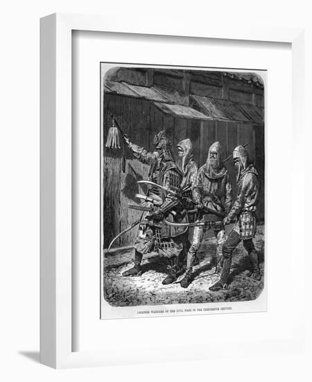 Japanese Warriors of the Civil Wars in the Thirteenth Century, C1875-null-Framed Giclee Print