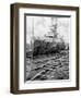Japanese Warship Mikasa at Portsmouth Docks, England, 1904-null-Framed Giclee Print