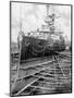 Japanese Warship Mikasa at Portsmouth Docks, England, 1904-null-Mounted Giclee Print