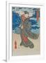 Japanese Woman by the Sea-Utagawa Kunisada-Framed Giclee Print