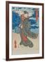 Japanese Woman by the Sea-Utagawa Kunisada-Framed Giclee Print