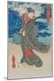 Japanese Woman by the Sea-Utagawa Kunisada-Mounted Giclee Print