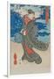 Japanese Woman by the Sea-Utagawa Kunisada-Framed Giclee Print