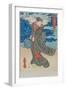 Japanese Woman by the Sea-Utagawa Kunisada-Framed Giclee Print