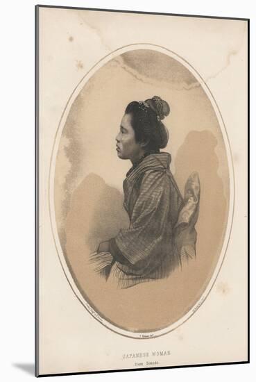 Japanese Woman from Simoda, 1855-Eliphalet Brown-Mounted Giclee Print