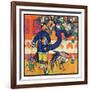 "Japanese Woman in Garden,"March 2, 1929-Henry Soulen-Framed Giclee Print