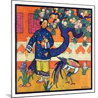 "Japanese Woman in Garden,"March 2, 1929-Henry Soulen-Mounted Giclee Print