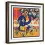 "Japanese Woman in Garden,"March 2, 1929-Henry Soulen-Framed Premium Giclee Print