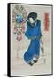 Japanese Woman in the Snow-Utagawa Kunisada-Framed Stretched Canvas