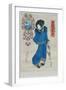 Japanese Woman in the Snow-Utagawa Kunisada-Framed Giclee Print