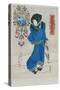 Japanese Woman in the Snow-Utagawa Kunisada-Stretched Canvas