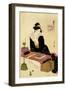 Japanese woman of 18th-Hosoda Eishi-Framed Giclee Print