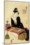 Japanese woman of 18th-Hosoda Eishi-Mounted Giclee Print