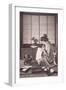 Japanese Woman Writing, 1933-Japanese Photographer-Framed Photographic Print