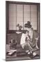 Japanese Woman Writing, 1933-Japanese Photographer-Mounted Photographic Print