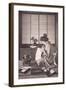 Japanese Woman Writing, 1933-Japanese Photographer-Framed Photographic Print