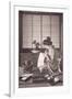 Japanese Woman Writing, 1933-Japanese Photographer-Framed Photographic Print