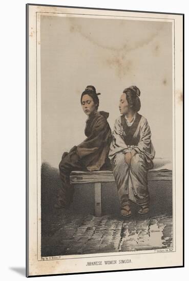 Japanese Women, Simoda, 1855-Eliphalet Brown-Mounted Giclee Print