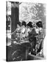 Japanese Women Washing their Hands Prior to Entering a Temple, 1936-Sport & General-Stretched Canvas