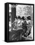 Japanese Women Washing their Hands Prior to Entering a Temple, 1936-Sport & General-Framed Stretched Canvas