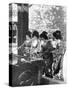 Japanese Women Washing their Hands Prior to Entering a Temple, 1936-Sport & General-Stretched Canvas