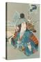 Japanese Woodblock, Arrogant Samurai-null-Stretched Canvas