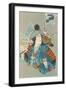 Japanese Woodblock, Arrogant Samurai-null-Framed Art Print
