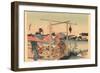 Japanese Woodblock, Fishing-null-Framed Art Print