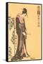 Japanese Woodblock, Geisha-null-Framed Stretched Canvas