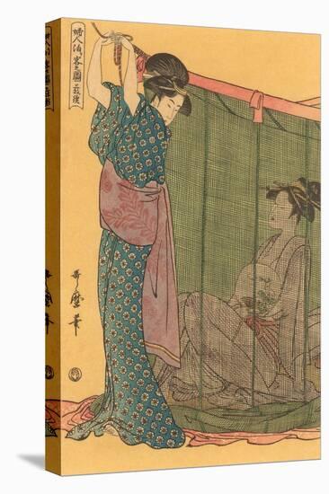 Japanese Woodblock, Geishas-null-Stretched Canvas