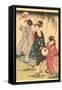 Japanese Woodblock, Geishas-null-Framed Stretched Canvas