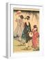 Japanese Woodblock, Geishas-null-Framed Art Print