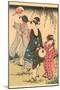 Japanese Woodblock, Geishas-null-Mounted Art Print