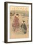 Japanese Woodblock, Japanese Women on Shore-null-Framed Art Print