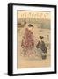 Japanese Woodblock, Japanese Women on Shore-null-Framed Art Print