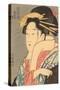 Japanese Woodblock, Lady's Portrait-null-Stretched Canvas