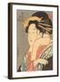 Japanese Woodblock, Lady's Portrait-null-Framed Art Print