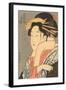 Japanese Woodblock, Lady's Portrait-null-Framed Art Print