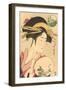 Japanese Woodblock, Lady's Portrait-null-Framed Art Print