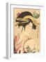 Japanese Woodblock, Lady's Portrait-null-Framed Art Print