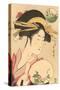 Japanese Woodblock, Lady's Portrait-null-Stretched Canvas